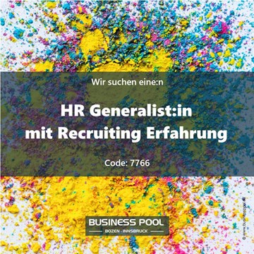 HR Generalist:in mit Recruiting Erfahrung